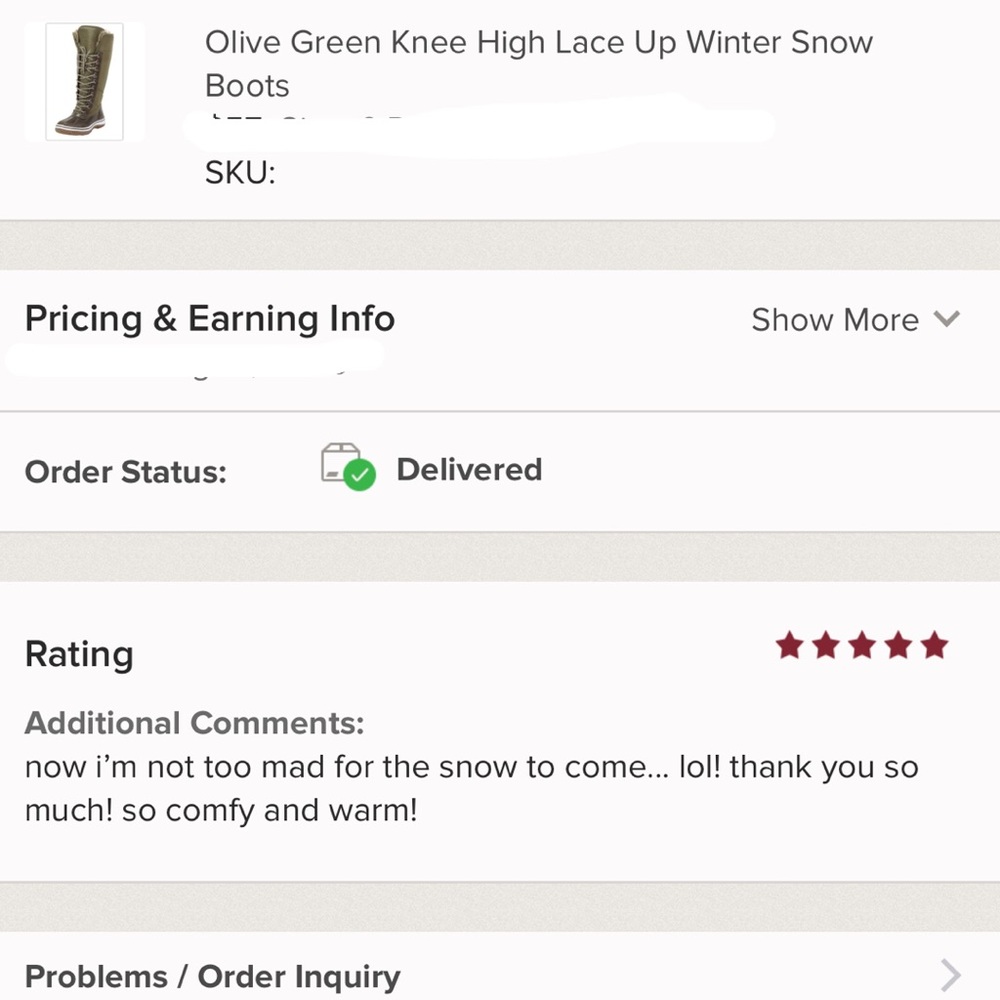 Olive Green Knee High Lace Up Winter Snow Boots - Picture 2 of 3